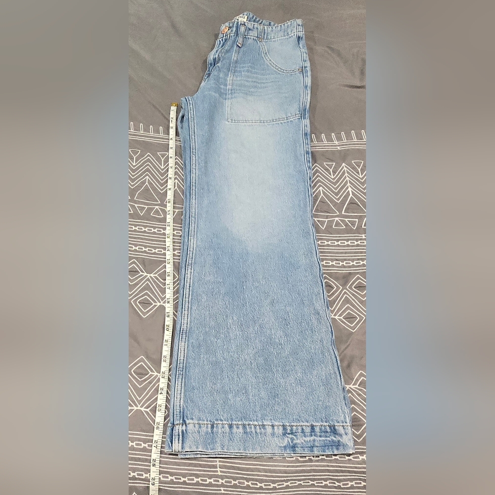 We The Free High Waisted Wide Leg Jeans Size 27 - Picture 3 of 7